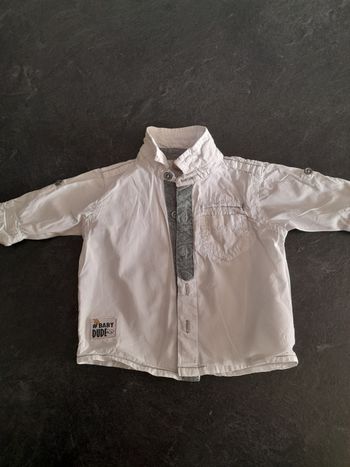 Chemise blanche cravate 3m