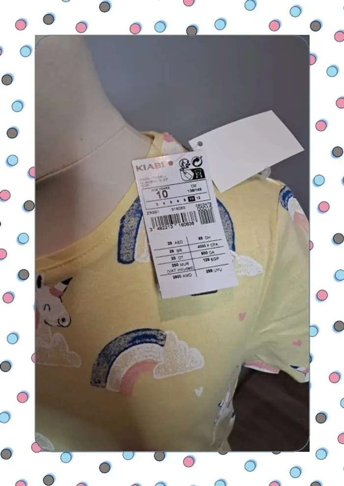 Tshirt licorne 10 ans neuf - photo numéro 3