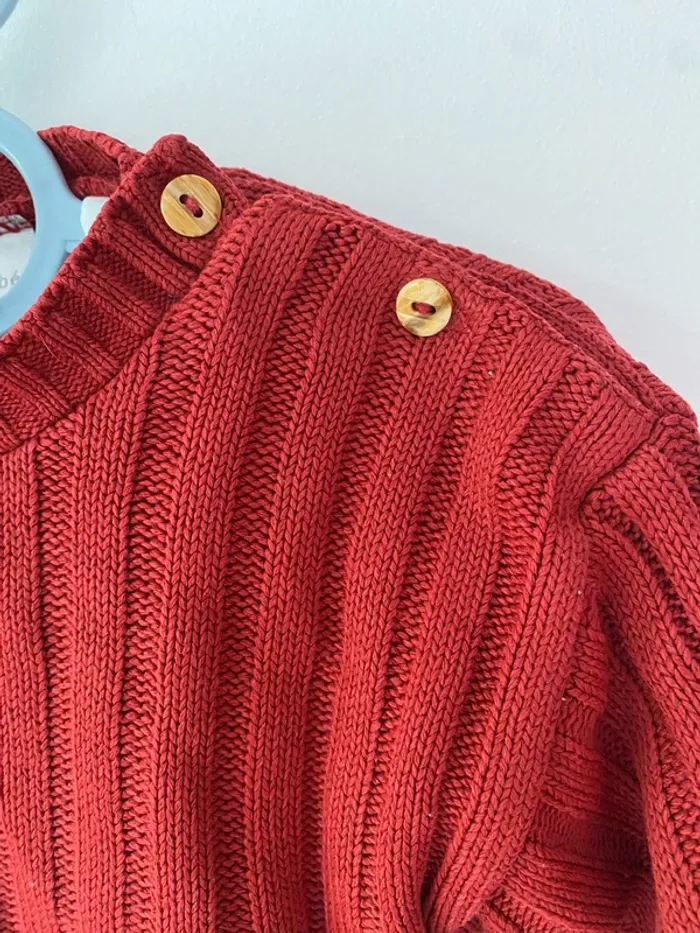 Pull rouge Kiabi 12mois - photo numéro 3
