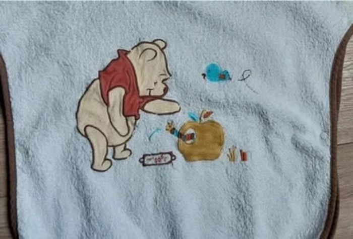 Cape de bain en éponge écru winnie l'ourson 3/4 ans - photo numéro 2