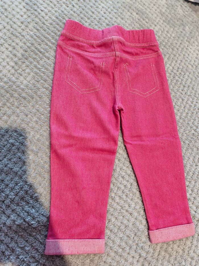 Legging rose effet denim 18 mois fille U Tout petits - photo numéro 4