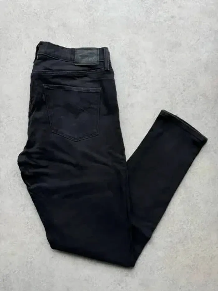 Jeans Levi's 311 W29 FR38 L30 coupe droite noir Femme Women pan560b