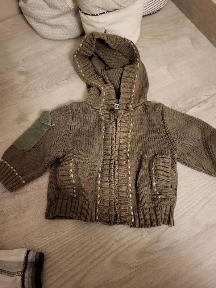 Pull capuche 3 mois 62cm - photo numéro 3