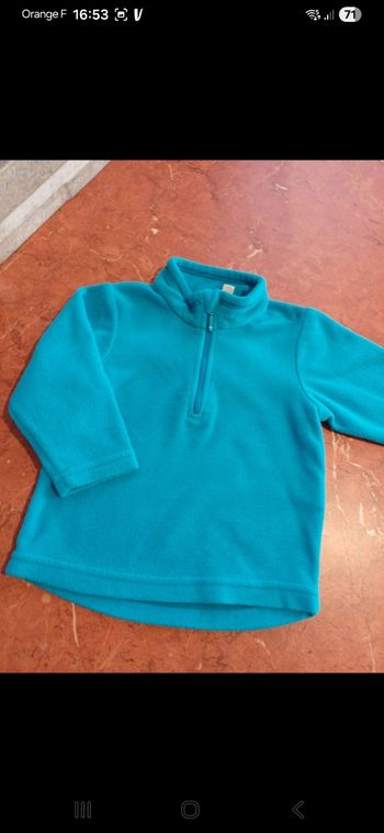 Polaire bébé taille 9 mois