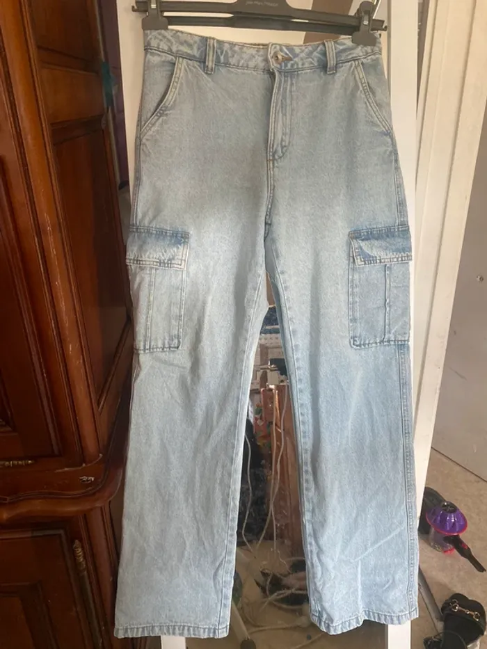 Jean mom droit cargo 16 ans S