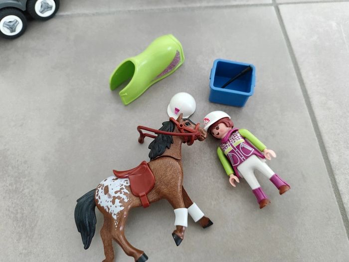 Voiture avec remorque et cheval Playmobil 5223 - photo numéro 5