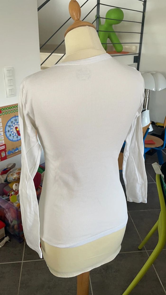 Tee shirt absorba basique blanc - photo numéro 3