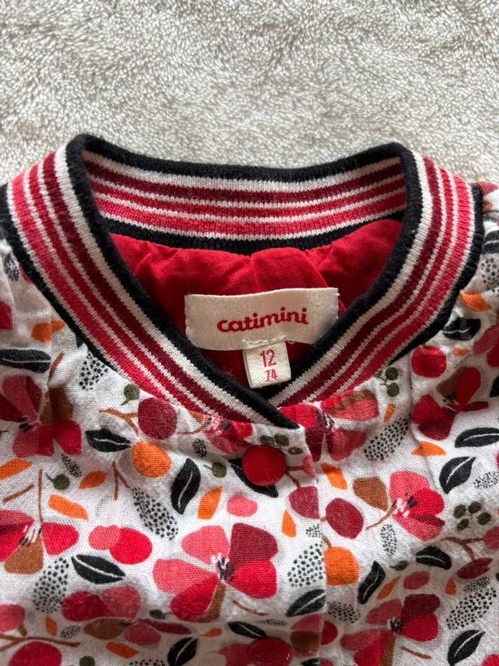 Robe manche longue catimini fleurie 12 mois - photo numéro 2