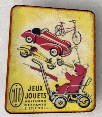 Plaque métal jouets MFA