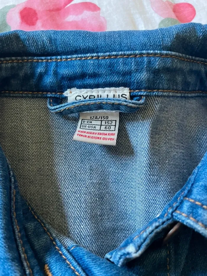 Veste en jean bleu foncée Cyrillus - photo numéro 3