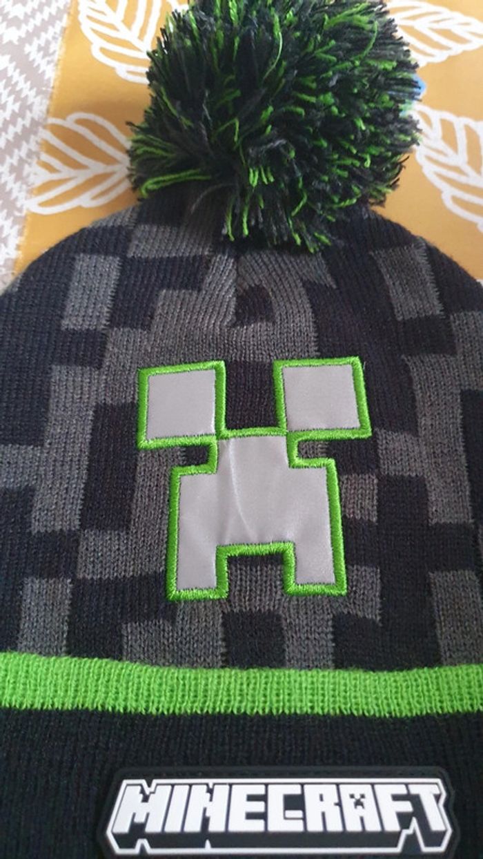 Bonnet Minecraft taille 5-9 ans - photo numéro 3