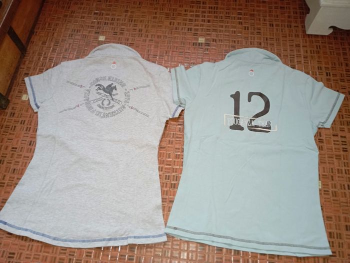 Lot de 2 polos tee shirts manches courtes équitation 14 ans - photo numéro 3