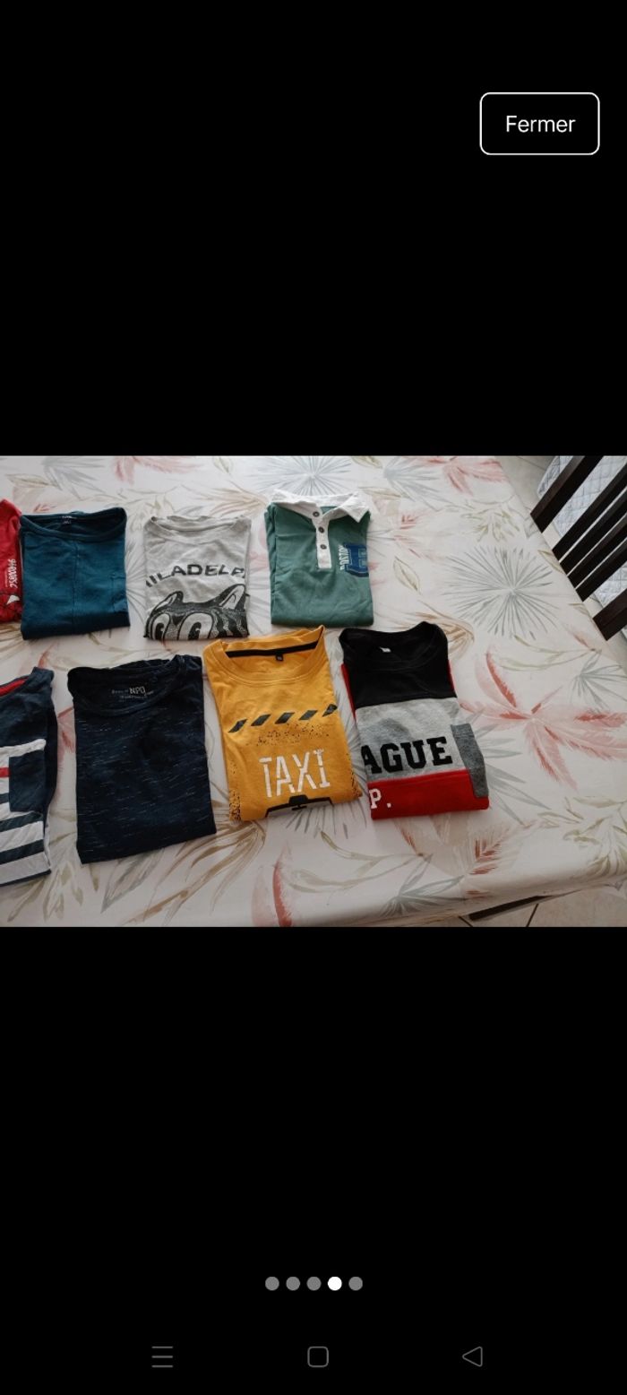 Lot tee shirt manche longue taille 10 ans - photo numéro 4