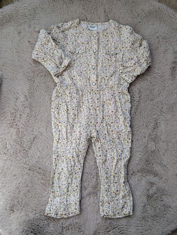 Combinaison bébé fille Tape à l’Œil 18 mois – fleurs pastel – très bon état