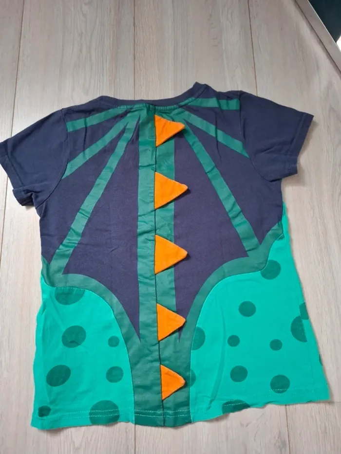 Pyjama dragon 8 ans vert orange DPAM - photo numéro 5