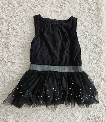 Robe noir a paillettes 3 ans
