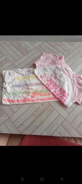 Lots de tee-shirts fille