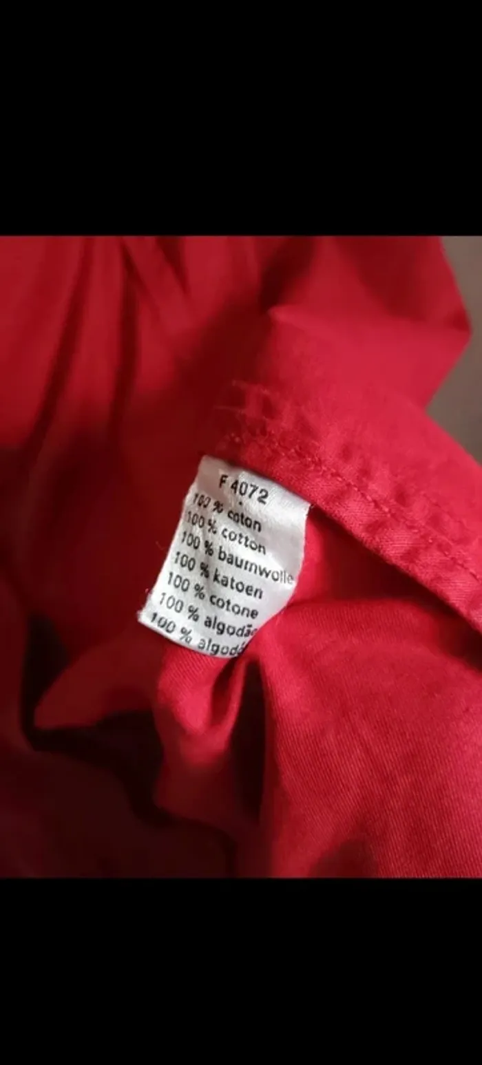 Trench rouge Lacoste vintage - photo numéro 8