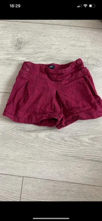 Short à carreaux