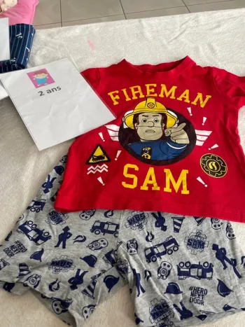Pyjama fireman sam 2 ans