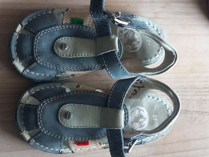 Sandales bleu garçon Kickers - photo numéro 2