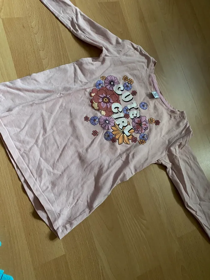 T-shirt manches longues / pull fin « Cute Girl » DopoDopo Taille 128