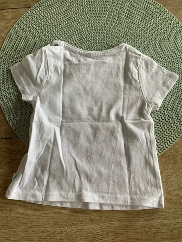 Lot de 2 t-shirt fille  9mois - obaibi - photo numéro 8
