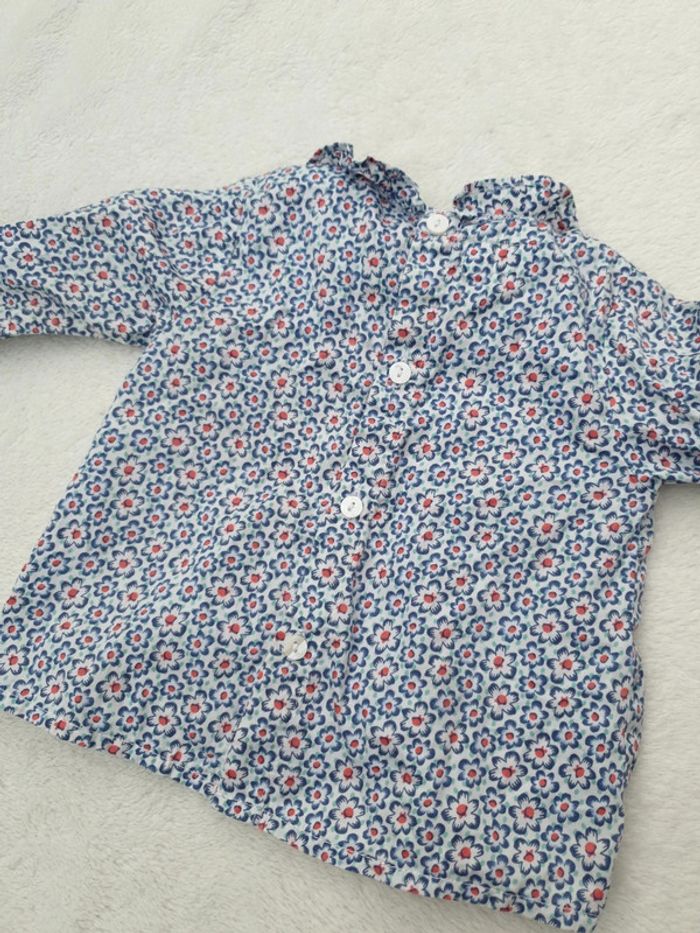 Blouse fleurie à col - photo numéro 5