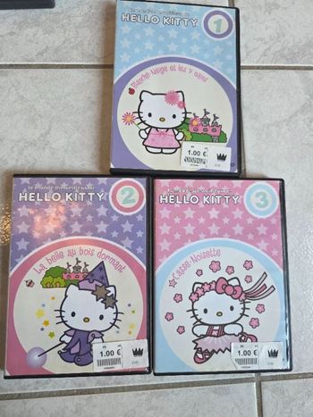Lots de 3 DVD Hello Kitty