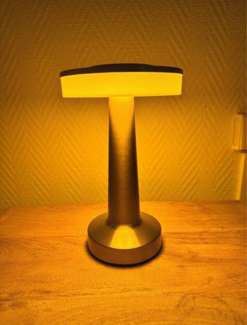 Lampe LED Vintage Rechargeable Dorée