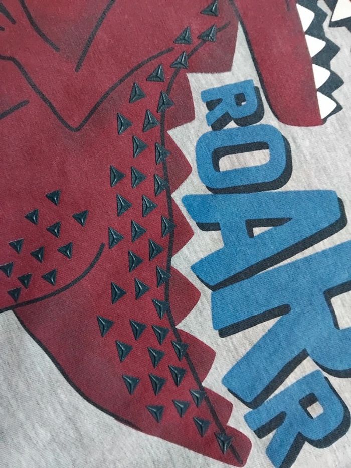 Tee-shirt Dinosaure ,manches longues, c&à, 7 ans - photo numéro 4