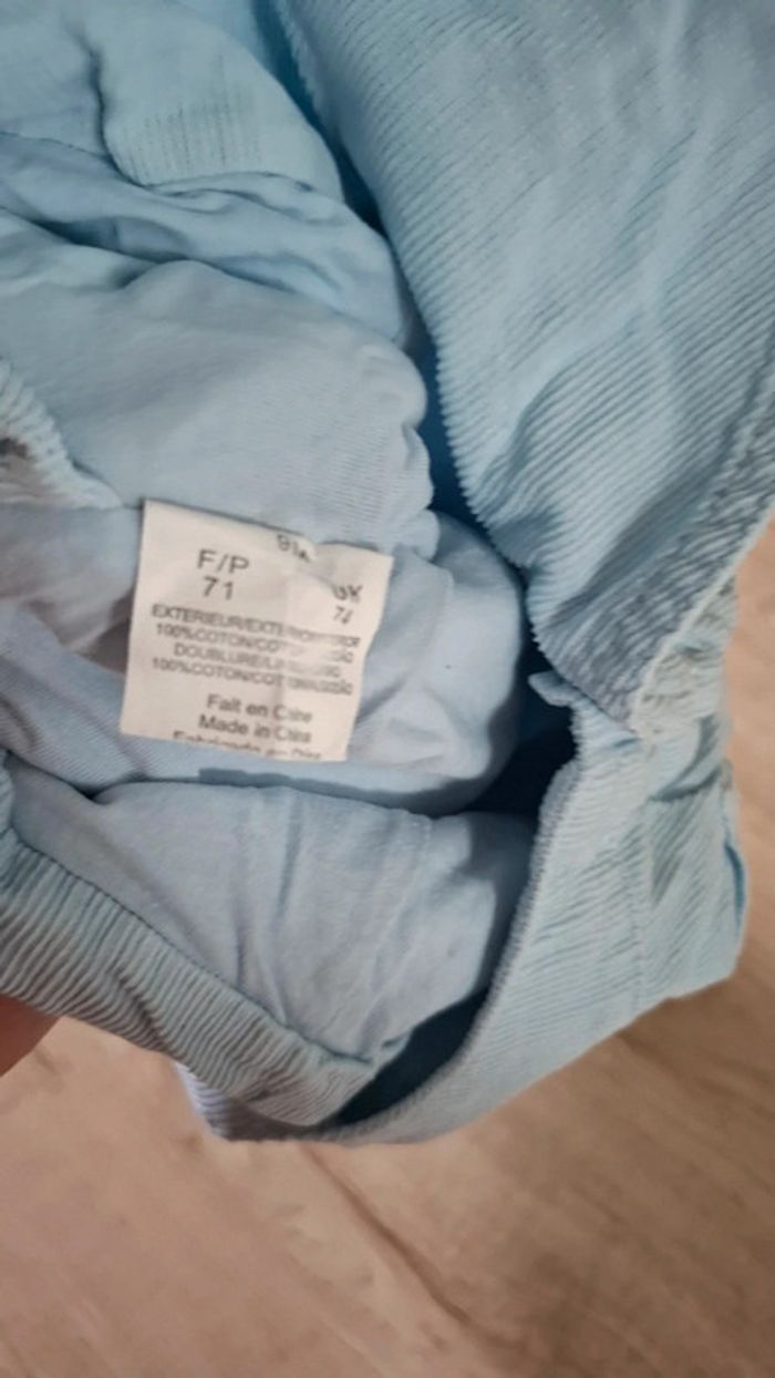 Salopette bleu ciel 9mois TBE - photo numéro 5