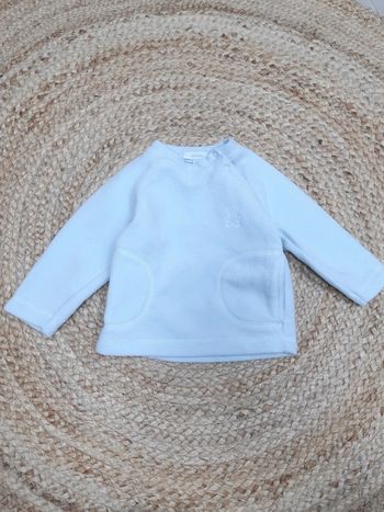 Polaire bleue Tex 6 mois