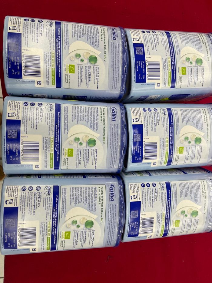Lot de 6 boites de lait Gallia 2eme âge - photo numéro 3