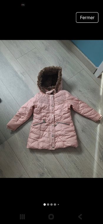 Manteau fille 70% duvet 4a