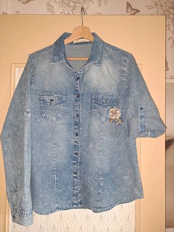 Chemise jean femme bleue onado XL ttbe