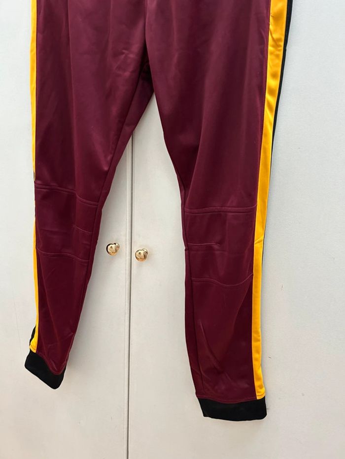 Jogging survêtement slim umbro  bordeaux et moutarde - photo numéro 5