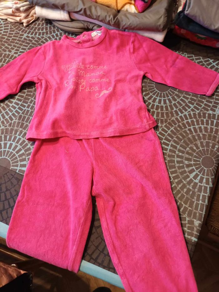 lot de 2 pyjamas fille 24 mois kitchoun - photo numéro 3