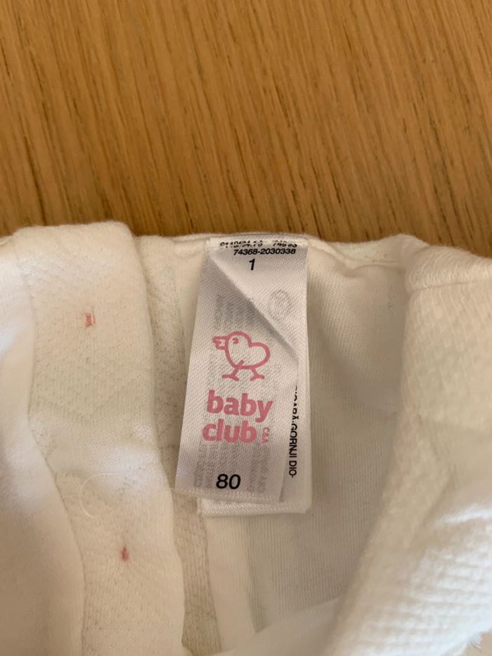 Robe étoiles blanches et argentées taille 80 - photo numéro 2