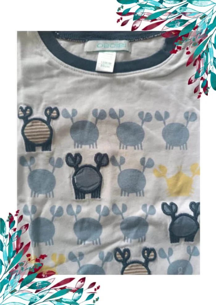 T-shirt garçon crabe 18 mois - photo numéro 4