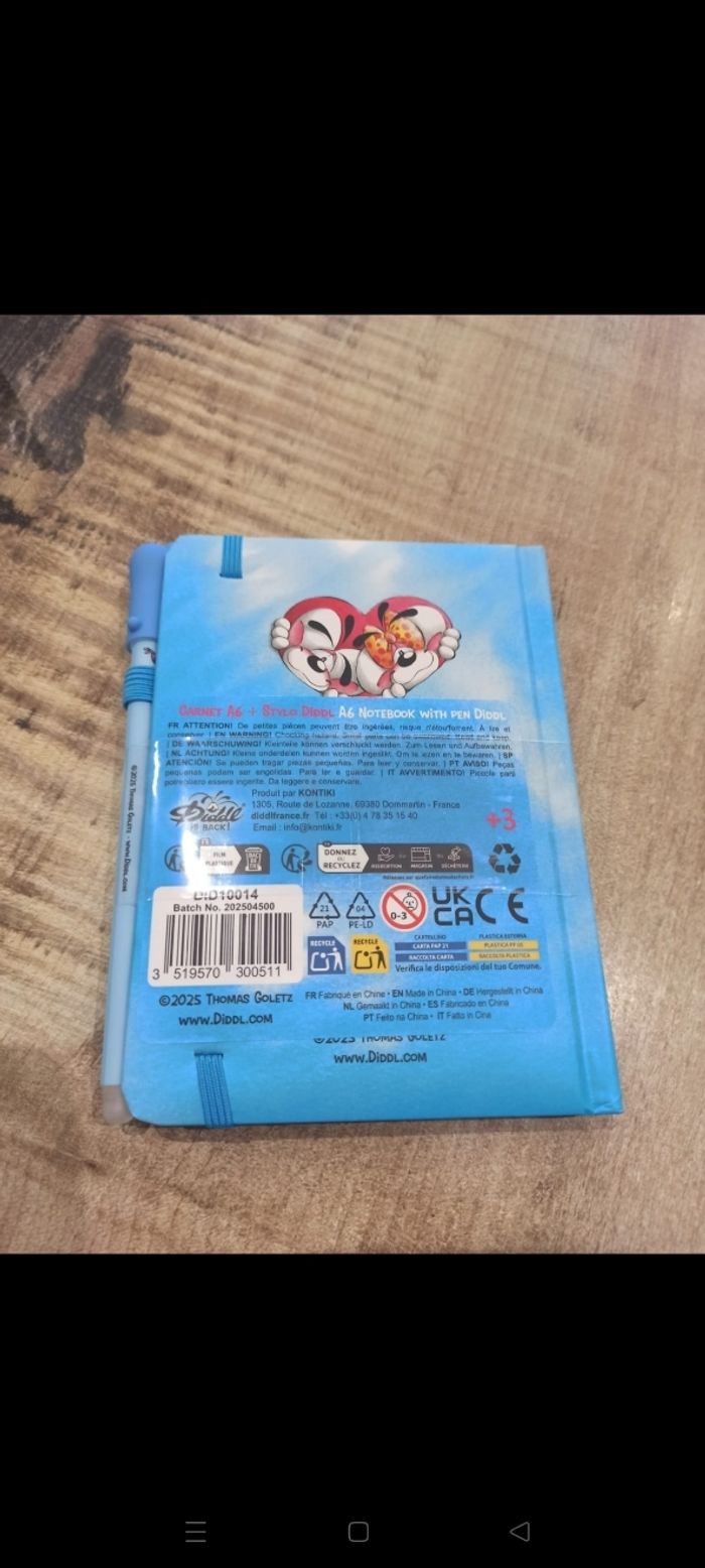 Carnet Diddl is back neuf emballé OVP avec stylo - photo numéro 2