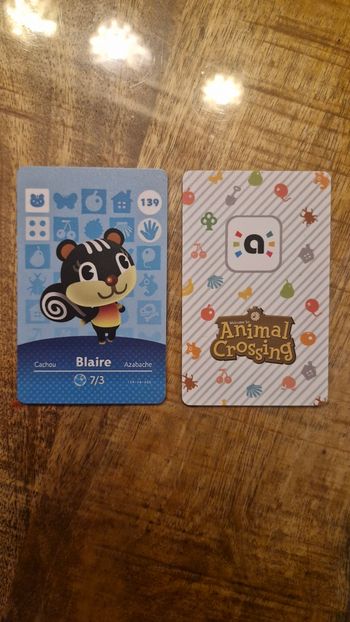 Carte Amiibo Blaire - Cachou - Azabache 139