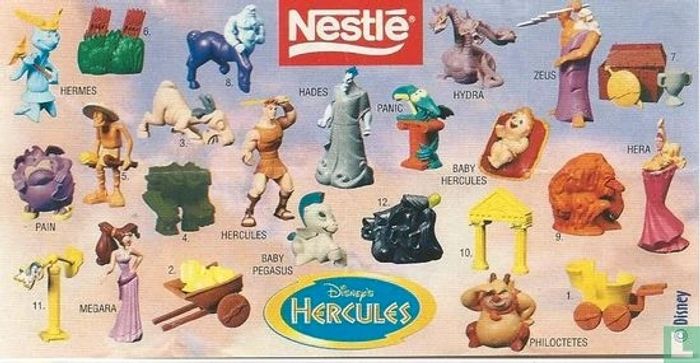 Lot de figurines Nestlé Hercules disney figure - photo numéro 2
