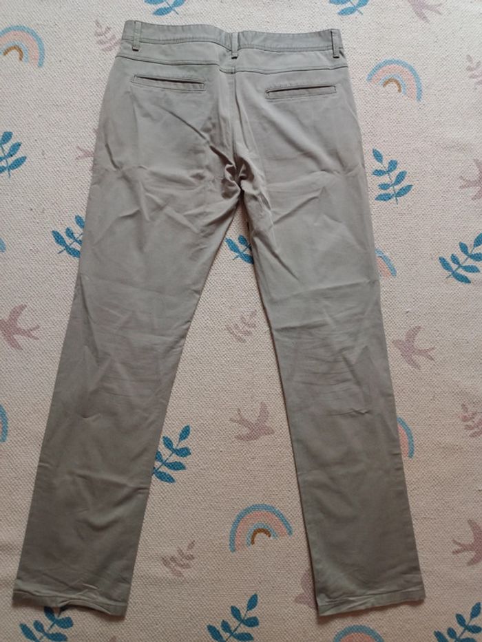 Pantalon beige kaki eu 42 zara man - photo numéro 4
