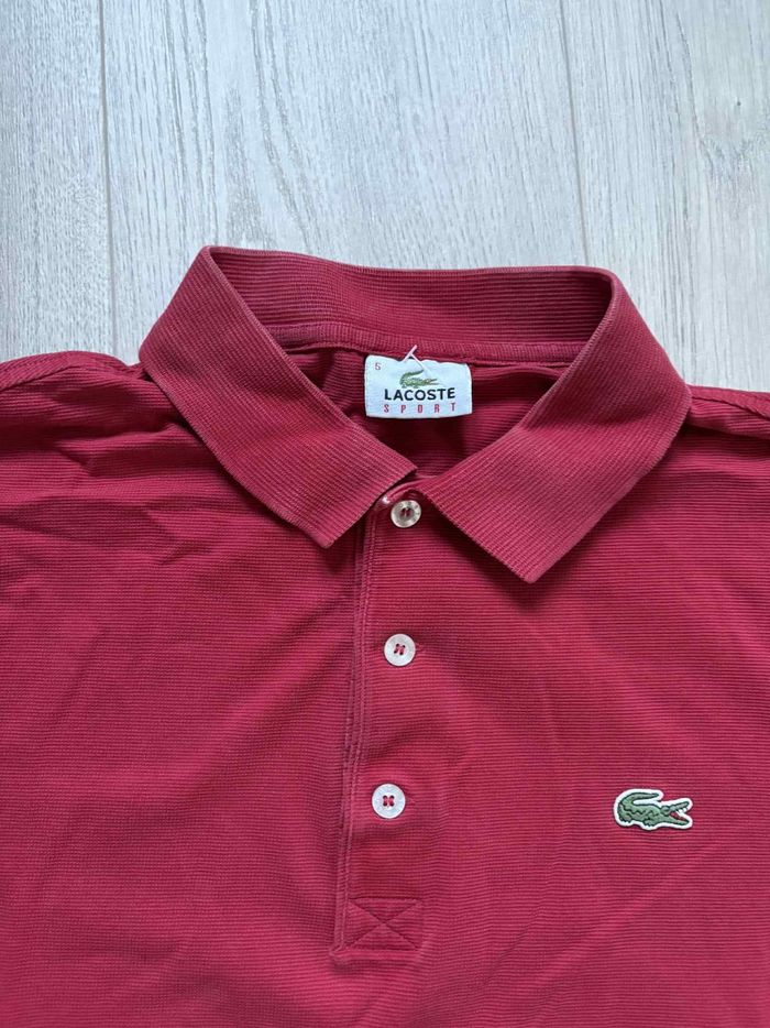 Polo manche courte rouge Lacoste L - photo numéro 7