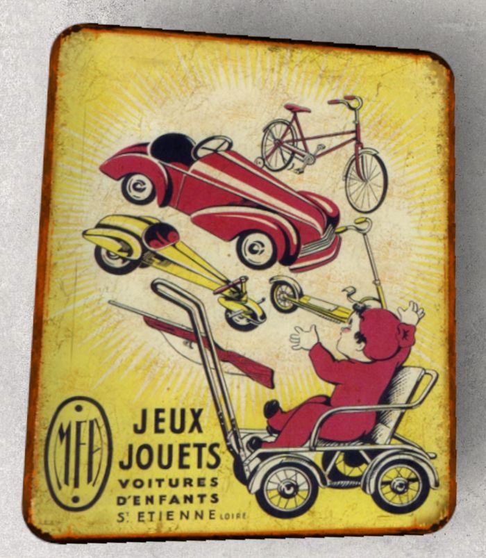 Plaque métal jouets MFA