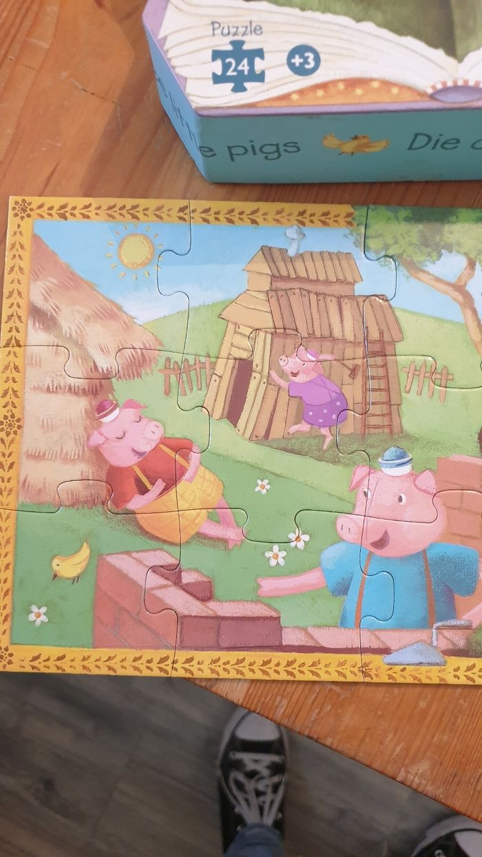 Puzzle 3 petits cochons - photo numéro 2