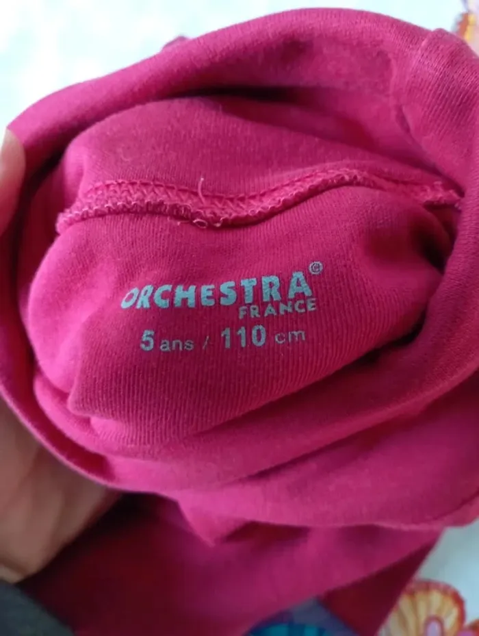 T-shirt col roulé bordeau 5 ans Orchestra - photo numéro 8