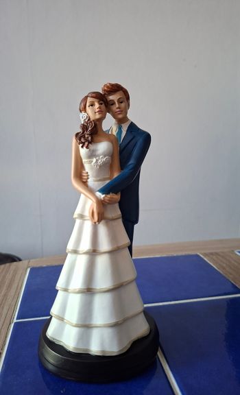 Figurine gâteau mariage couple de marié