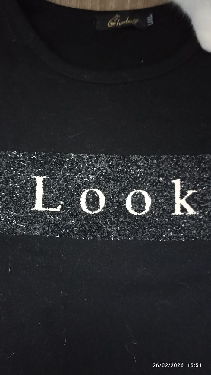 Haut manche longue noir L - photo numéro 3